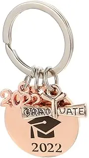 [VALICLUD] Graduation Keyring Stainless Steel Key Chain Practical for Bag Hanging Decor