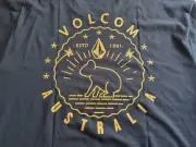 Volcom short sleeve t shirt BNWT RRP $50 AUD Size XXL Black Australia 1991