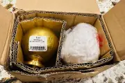 RESTORATION HARDWARE RH Bayonne Solid Brass Ball Finials LARGE (Set of 2)