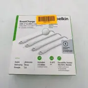 Belkin BoostCharge USB-C To USB-C Charging Cables 2 Pack 3.3' Braided in White