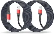 Long iPhone Charger Cord 10ft,Apple Certified 2-Pack Lightning Cable 10 ft USB Apple Charging Cord for iPhone 14/13/12/11/11Pro/11Max/ X/XS/XR/XS Max/8/7/6/5S/SE/iPad Mini Air/Red