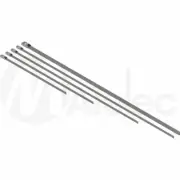 Matelec CABLE TIES 100Pcs Smooth Rounded, Stainless Steel-290x4.6mm Or 360x4.6mm