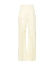 Jacquemus High Waist Flared Pants FR32,FR40 White