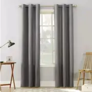 No. 918 Sora Grommet Light Filtering Curtain Panel- Pair, Lot Of 2 Curtains.