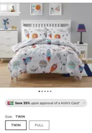 Sweet Home Collection Outer Space Comforter & Sheet Set Twin New