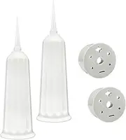 Whtkoph 2 Pieces Cemetery Vases, Flower Holders, Portable Memorial Materials with Stake, Grave Cone Vases in The Ground for Lawn and Yard