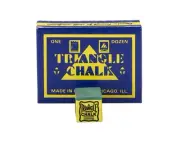 Triangle Billiard/Pool Cue Chalk - Spruce - 1 Pack/12 Pieces