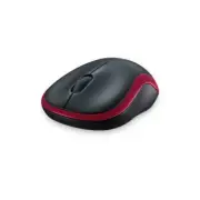 Red Logitech Wireless Mouse M185