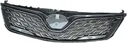 HIAHQJIN Modified Front Bumper Mesh Cover Front Grill Grille For Trims Compatible For Toyota Corolla Racing Grill Compatible For Corolla 2011-2013(Carbon Fiber Look)