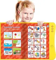 Fun Interactive 8 Page Sound Book - for 3 Year Old Girls & Boys - Electronic ABC Educational Toy - Toddler Learning Toy for Pre-School Kids - Learn Letters, Words, Numbers, Spelling, Melodies, Games.