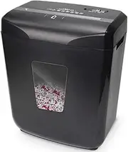 10-Sheet Paper Shredder, Credit Card Cross-Cut Shredders for Home Office Use, 18 Gallons Large Wastebasket with Transparent Window
