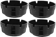 Anneome 4Pcs Fire Resistant Ashtrays for Home Hotel Restaurant Use Simple Elegant Design Ash Bucket for Clean Smoking Area Easy to Maintain for Desktop Tabletop