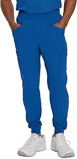 [Urbane] Impulse Tailored Fit Super Stretch 7-Pkt Jogger Scrub Pants for Men 9913 New Royal TSM Blue