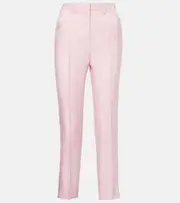 [Etro] Etro Paisley cropped slim pants AU 12 pink