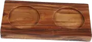 BESTOYARD Wooden Pepper and Salt Mill Tray Kitchen Tray for Seasoning Bottles Multi Purpose Holder for Oil Vinegar and Spices for Housewarmings and Special Occasions