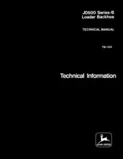 John Deere 500B Tractor Loader Backhoe Service Manual Repair Shop Technical Book