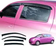 OAD4X4 Weathershields Compatible with Mitsubishi Mirage Hatch 2012-Onwards, Weather Shields Window Visors Wind Deflectors Sun Rain Guard 4PCS Set