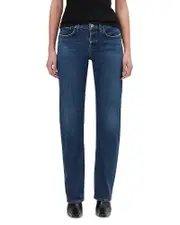 Agolde Low Rise Slim Jeans in Slick