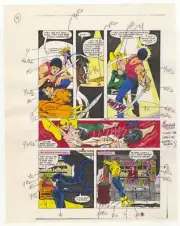 Power Man and Iron Fist #88 pg 9 COLOR GUIDE Original Comic Production Art