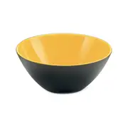 Guzzini My Fusion Plastic 20cm Serving Bowl Food/Salad Container Black/Yellow