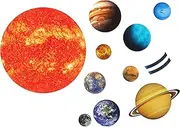 SpriteGru Giant Magnetic Solar System 12 Individual Briefing Magnets.Perfect Toddlers Kids. (24 PCS)