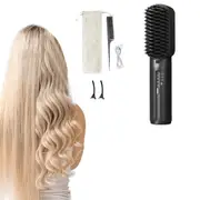 Portable Mini Rechargeable Hair Straightener Negative Ion Straightening Comb Hair Straightening Brush