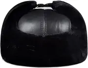 [CVMRBY] Winter Hats,Bomber Hat Unisex Aviator Hat Leather Trooper Trapper Caps Bomber Hat Winter for Skiing, Hiking, Outdoor Sports Two Ways to Wear