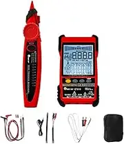 ET618 Handheld Portable Cable Tester with LCD Display Analogs Digital Search POE Test Cable Pairing Sensitivity Adjustable Network Cable Length Short Open Circuit Measure Trackers