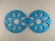 1 Pair Standard 10.5" AKAI 1/4" Empty Tape Reels For Reel To Reel Tape Recorders