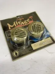 Pair Custom Chrome "Mirage" Screw In Ball Mill Mini Gas Caps 1982 & Later Harley