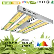 2025 Phlizon 2000W Pro LED Grow Light Veg Flower for Indoor Plant Growing Lamp