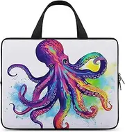 Laptop Case Sleeve Shockproof Computer Carrying Bag Colorful Octopus Notebook Case Cover Laptop Bag Water Resistant Computer Cases Tablet Briefcase for Travel Business 12 Inch