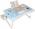 Laptop Desk Table with Cup Holder, Foldable Computer Desk Portable Bed Tray Lap