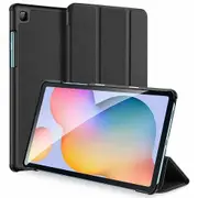 For Samsung Galaxy Tab S6 Lite Cover, Tab SM-P610 / P615 10.4 Case Folio Leather Smart Magnetic Flip Stand Case Cover (Black)