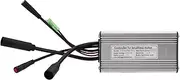 Motor Brushless Controller, Electric Bicycle 36V/48V 22A Sine Wave Controller 9mos with Light Line, Aluminium Alloy E-Bike Brushless Motor Controller for 500W Motor