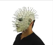 Mask Pinhead Ghost Scary Latex Helmet Halloween Horror Cosplay Props1#