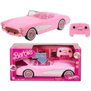 New 2023 Barbie The Movie Hot Wheels RC Barbie Corvette Remote Control Car