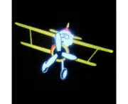 Christmas Projector Led Lights Outdoor Moving Landscape Light Santa in Airplane
