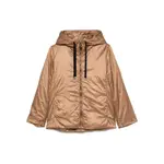 [Max Mara The Cube] Max Mara The Cube Satin Hooded Jacket 34 IT BROWN