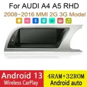 8.8" Car Android Gps Navigation Wifi For Audi A4 A5 8r 08~16 Radio Carpaly Rhd