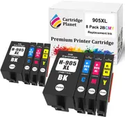 8 Pack (2BK,2C,2M,2Y) Compatible Ink for HP 905XL for HP Officejet Pro 6950 6956 6960 6970