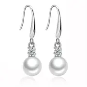 3PCS Silver plating Earrings Retro Simple Cubic Jewelry