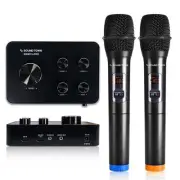 Wireless Microphone Karaoke Mixer System HDMI ARC Bluetooth Adjustable Frequenci