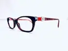 New Versace Red Tortoise Silver Medusa Cat Eye Glasses Italy MOD 3164 53 16 135