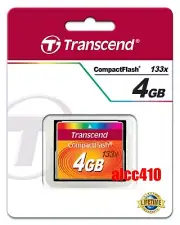 Transcend 4GB CF 133x Compact Flash Memory Card TS4GCF133 in Sydney E