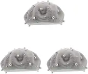 [DEARMAMY] 3pcs Pearl Beret French Beret for Men Plastic Light Grey