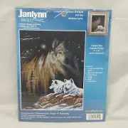 Janlynn Northern Lights Cross Stitch Kit 11"x14" Wolves #013-244 2002 New