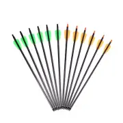 7.5“ 15" Crossbow Bolts Carbon Arrows 2 Vanes Nocks Precise Strike Hunting