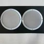 2P 8" White Speaker Cover ABS Frame Metal Mesh Grill For Car Audio DJ PA Speaker