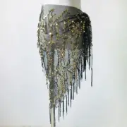 Belly Dancing Sequins Tassels Belly Dance Hip Scarf For Girl Thailand/India/Arab